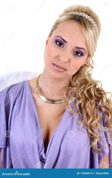 Young Beautiful Woman With Angel Wings Stock Photos - Image: 13458673