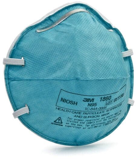 3M™ 1860 N95 Mask Respirator, NIOSH – Box of 20