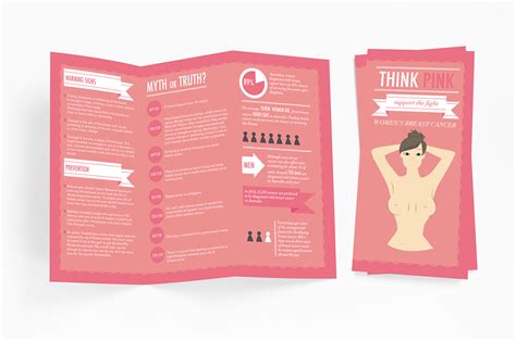 Typography Breast Cancer Brochure | Behance