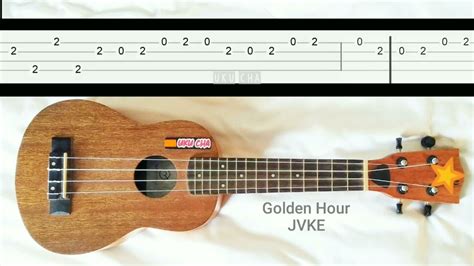 Melody Golden Hour JVKE Slow Easy Melody Fingerpicking Fingerstyle Ukulele Tabs Tutorial - YouTube