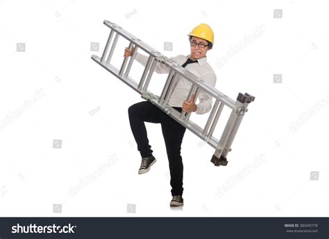 Construction Worker Funny Concept On White Stock Photo 380445778 | Shutterstock