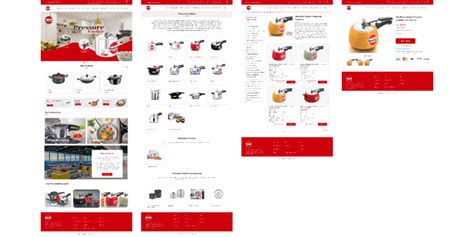 Hawkins cookers website redesign | Figma