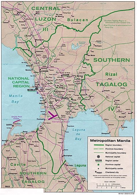 Map of cities : Manila