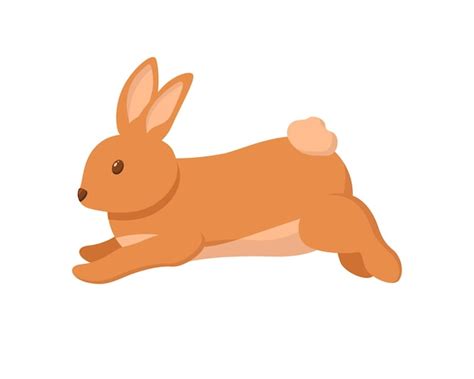 Premium Vector | Webcute little bunny jumping. rabbit