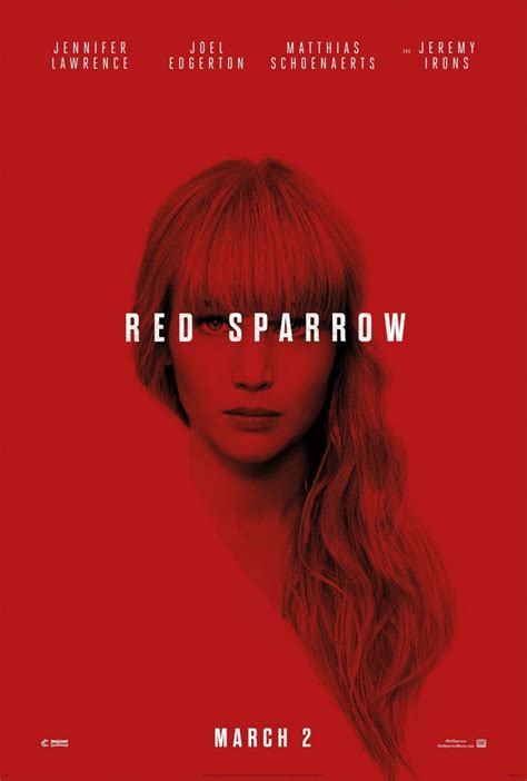 Red Sparrow (2018) Poster #1 - Trailer Addict