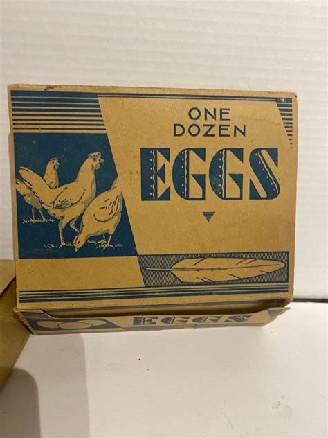 Vintage egg cartons