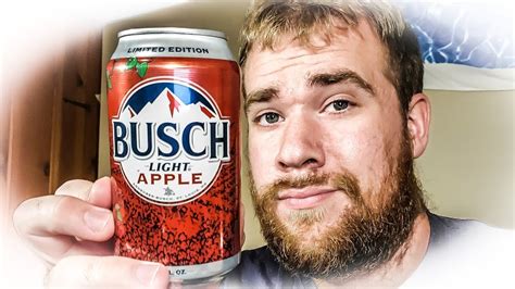 It's Here - Busch Light Apple Review - YouTube