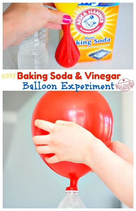 Baking soda vinegar balloon experiment easy fun kid friendly things to ...