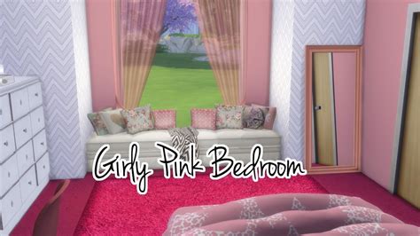 The Sims 4 Room Build | Girly Pink bedroom - YouTube