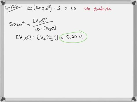 SOLVED:Phosphorous acid, H3 PO3(a q), is a diprotic acid with Ka1=3 ×10^-2 . (a) After examining ...