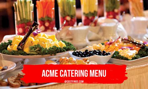 ACME Catering Menu with Prices 2024