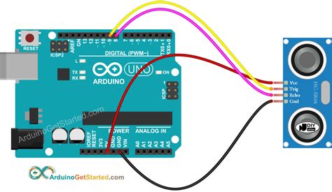 Arduino Ultrasonic Sensor Circuit Diagram