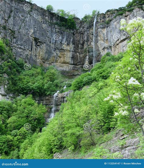 Waterfall Skaklya in Stara Planina Mountain, Bulgaria. Stock Image - Image of ground, mountain ...