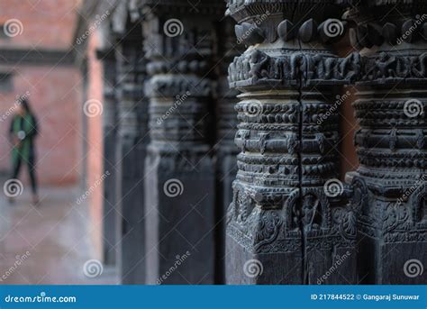 Ancient Old Wooden Pillars in the House Stock Photo - Image of architecture, ancient: 217844522