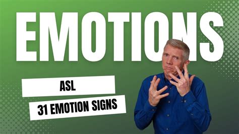 Learn the ASL Signs for Feelings and Emotions - YouTube