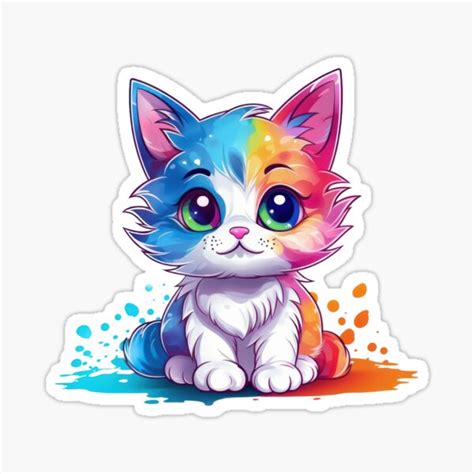 "Funny cat" Sticker for Sale by Maketutika | Redbubble