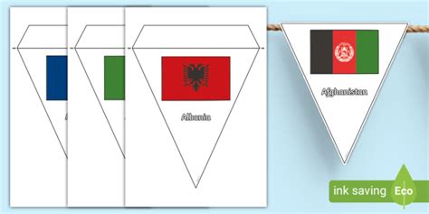 Printable World Flag Bunting Kiddy Charts Printables, 56% OFF