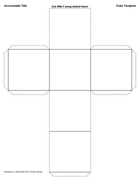 Cube Template Printable