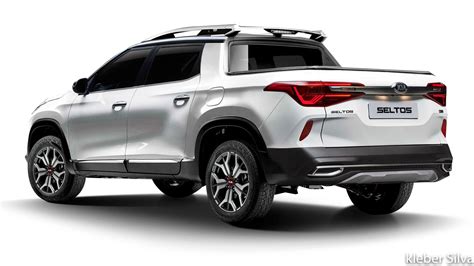 Kia Seltos Pickup Truck Rendered, Looks Like A Neat Urban Hauler