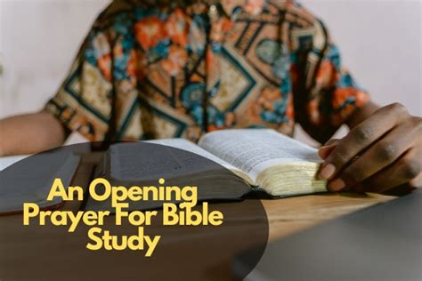 An Opening Prayer For Bible Study – Bible Verses of the day