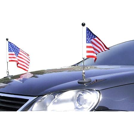 Pair Magnetic Car Flag Pole Diplomat-1 : Amazon.co.uk: Automotive