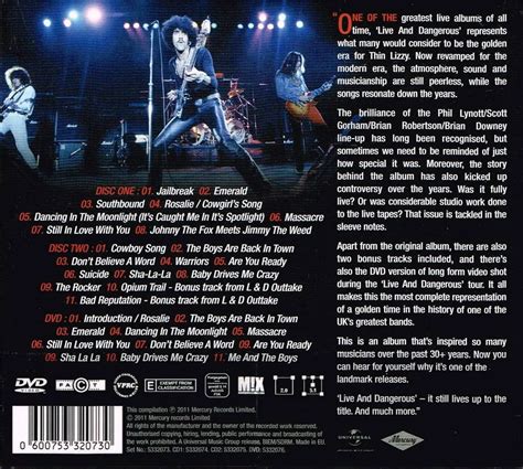 Thin Lizzy - Live And Dangerous (1978) {2011 Remastered & Expanded ...