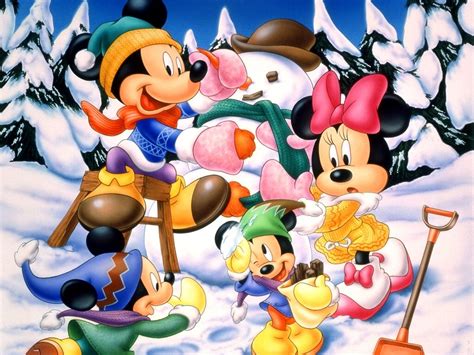 Mickey Mouse and Family Christmas Wallpaper – Christmas Cartoons