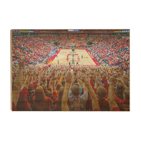 Iowa State Cyclones Hilton Coliseum ISU Basketball Wood - Etsy