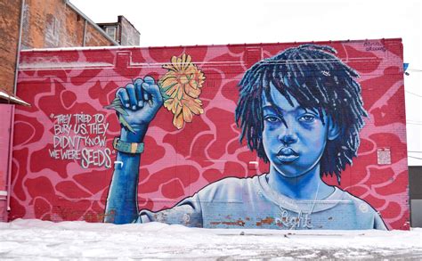 Beautiful Art Murals of Detroit, Michigan and Eastern Market