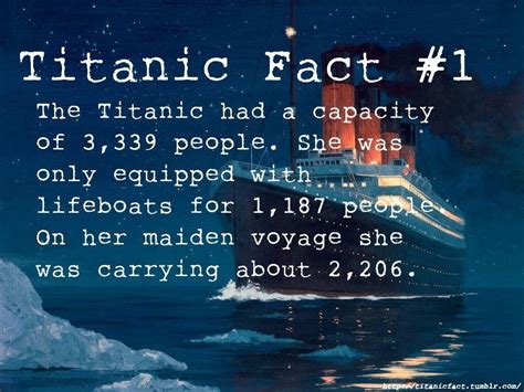 Titanic Facts: Photo | Titanic facts, Titanic ship, Titanic