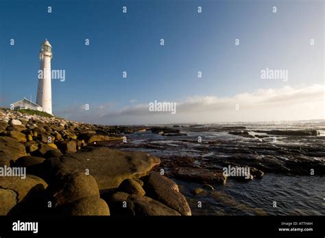 Slangkop Lighthouse in Kommetjie Cape Peninsula near Cape Town Stock ...