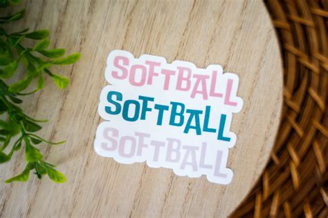 Softball Sticker, Softball Team Sticker, Softball Decal, Girls Softball ...