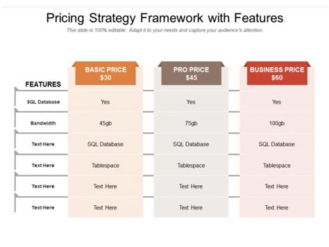 Pricing Strategy Framework With Features Ppt PowerPoint Presentation ...