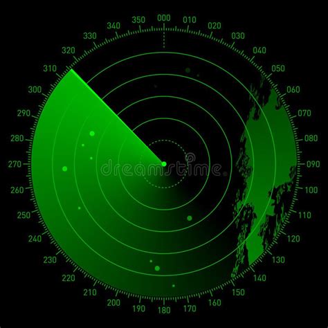 Sonar scope. Vector illustration of a radar screen , #affiliate, # ...