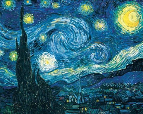 Amazon.com: Vincent Van Gogh Starry Night Night Decorative Fine Art ...