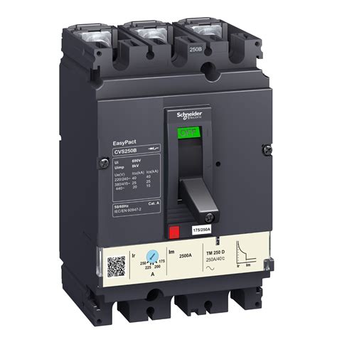 250A 3P MCCB Molded Case Circuit Breaker | EasyPact CVS | Schneider