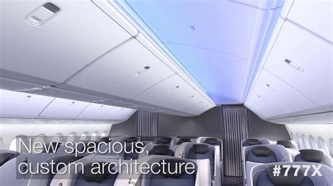 Boeing 777X Interior Cabin Design - YouTube