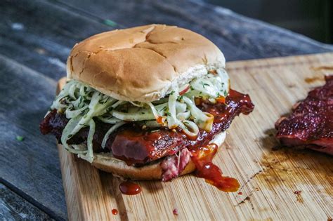 Make this epic Texas Boneless BBQ Pork Rib Sandwich - Jess Pryles