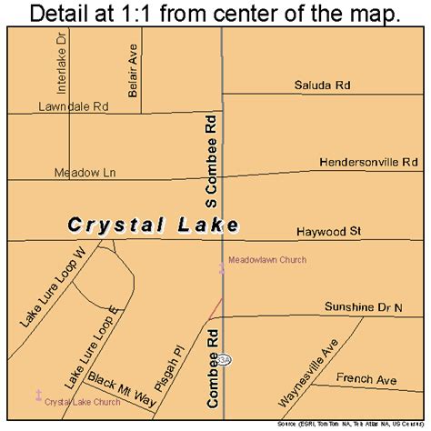 Crystal Lake Florida Street Map 1215725