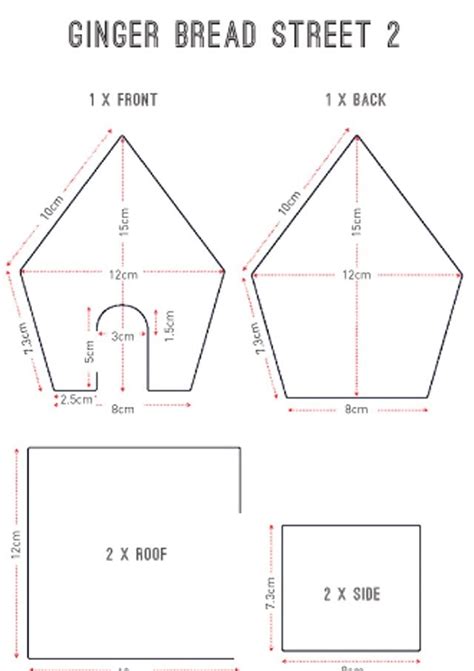 Gingerbread house templates - delicious. magazine