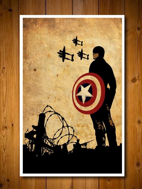 Captain America Movie Poster by posterexplosion on Etsy