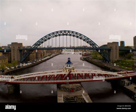 Newcastle Bridges Stock Photo - Alamy