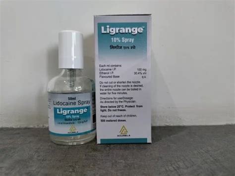 Lignocaine Spray 10 at Rs 450/box | Pharma Gel in Bijapur | ID ...