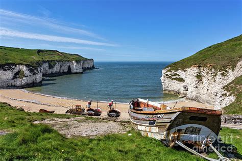 North Landing Beach, Flamborough Photograph by Tom Holmes Photography