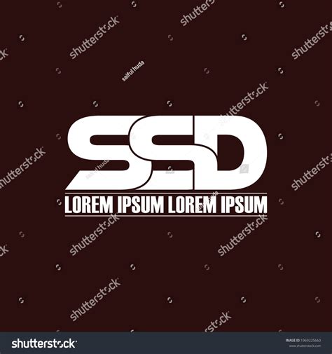 Ssd Letter Monogram Logo Design Vector Stock Vector (Royalty Free ...