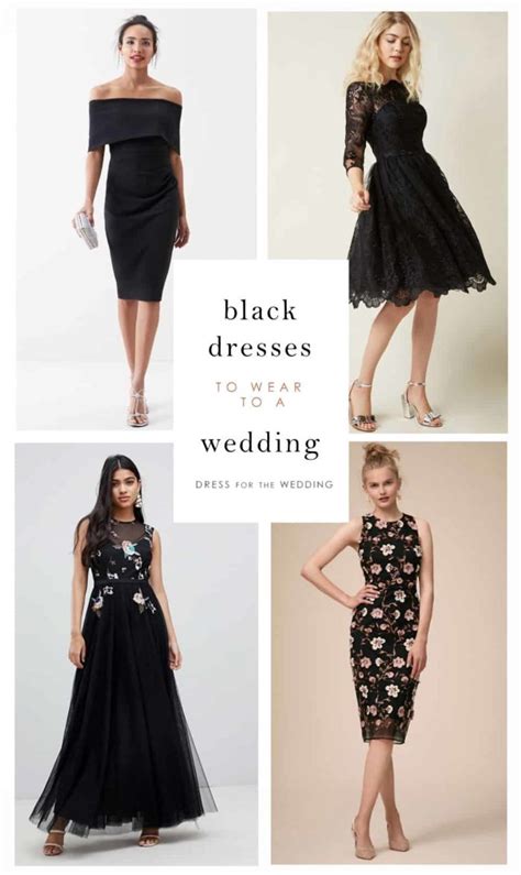 Black Dress for wedding guests | Dresses Images 2022