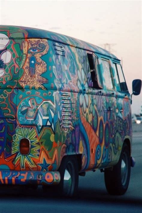 Painted van hippie | Hippie car, Car painting, Car volkswagen