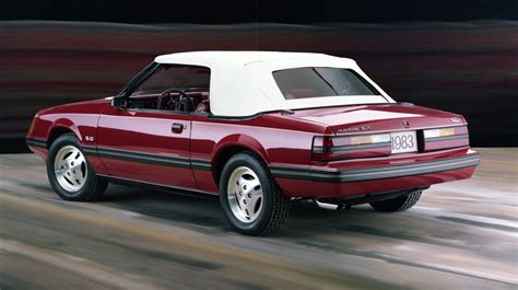 Medium Red 1983 Ford Mustang GLX Convertible