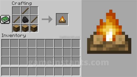 Campfire Recipe Minecraft | How To Craft (2024) - Gameinstants