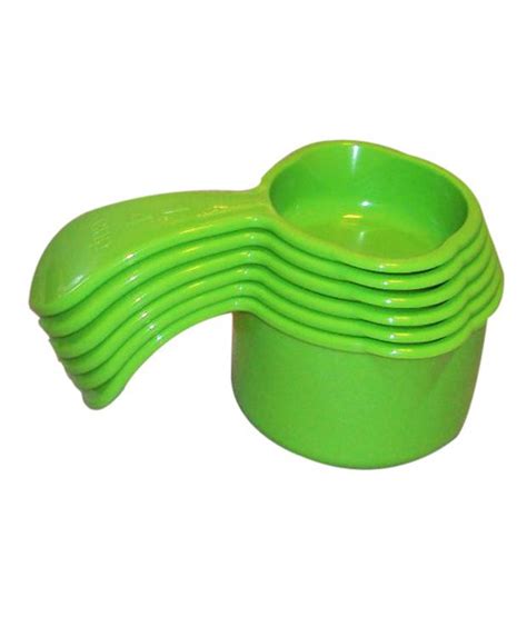 Tupperware Measuring Cups set Green Measuring Spoons 6 Pcs: Buy Online at Best Price in India ...